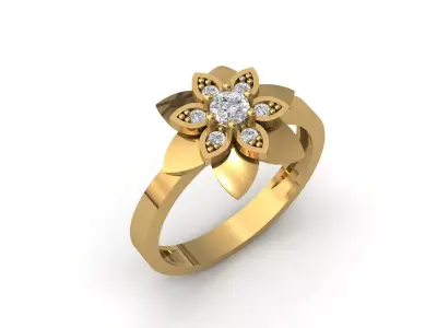 Rings for Women Womens Rings Stone Ring Ready STL 3DM Models  3D print model 11