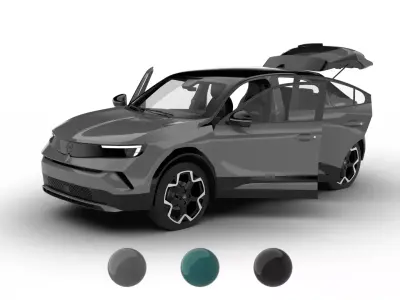 Opel Mokka Hybrid 2025 HQ 3d model 3D model