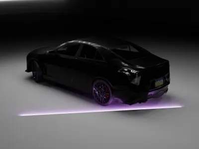low-poly High qauilty game-ready 2021 cadliac blackwing Low-poly 3D model