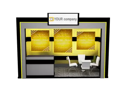 Booth Exhibition Stand a578a  3D model
