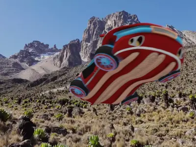 A Scifi Hover Car 3D model
