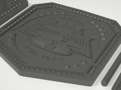 WWE Wrestlemania XL belt 3D print model