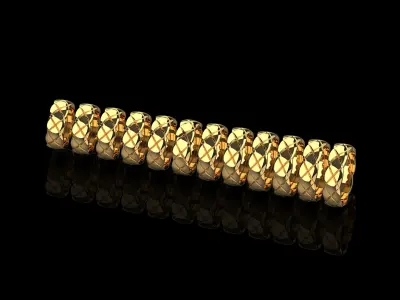 Coco Crush rings in different sizes 15 - 20-5 3D Model Pack