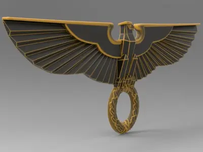 eagle 3D print model 7