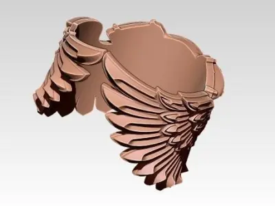 Flying Wings Engine Moto Biker Ring ver 2 3D print model