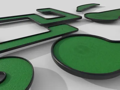 Miniature Golf Courses Collection 3D model