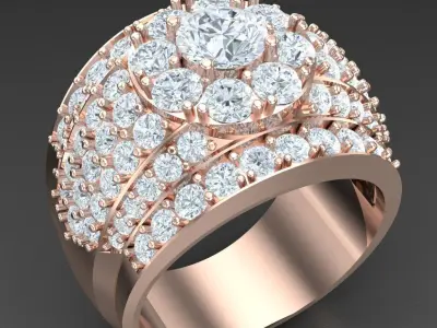 Luxury Men Rings Designs 5MR099 3D print model