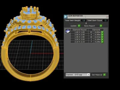 Women ring design new model in thailand R40 3D model