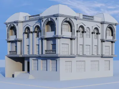 Residential Building -classical 3D model