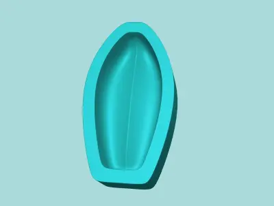 Sunflower Petal 03 - Silicone Mold Maker - Template 3D print model