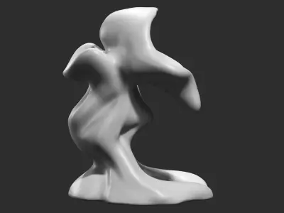 Modern Abstract Decorative sculpture 3d print model 59 3D print model