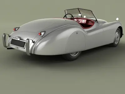 Jaguar XK 120 Roadster  1948 3D model