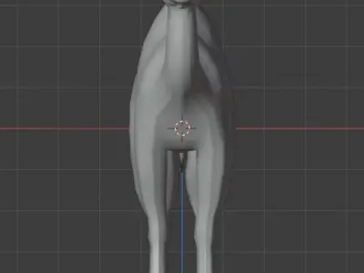 Rigged low poly camel Low-poly 3D model