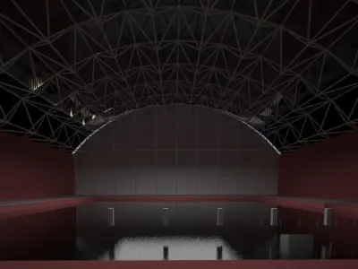 Parametric vault swiming pool 3D model
