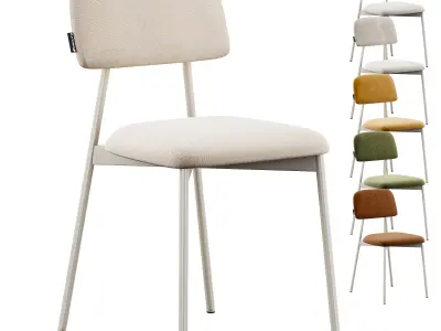 Chair Milam Textile Beige 3D model