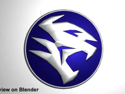 Button Logo Proton Car new design 3D model