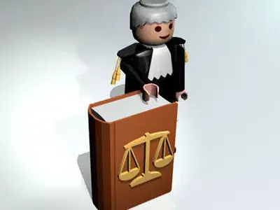 Lawyer toy figure 3D model