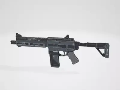 3D Assault Riffle Model Free low-poly 3D model