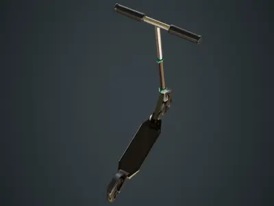 Kick Scooter 2 Untextured 3D model
