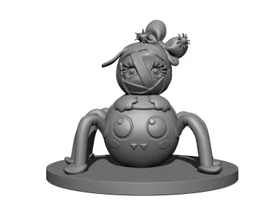Momi Cha and Bobo the Spider  Halloween 3D print model