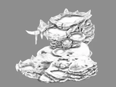 Stone Zhen De Dong - Mountain Rock - Stream Pool 02 3D model