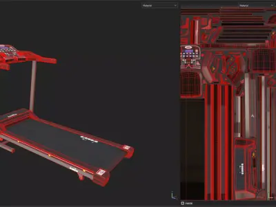Treadmill 3D model buy