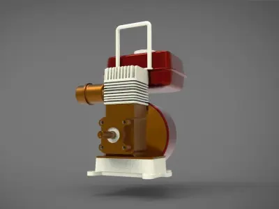 Yanmar gasoline engine  3D model