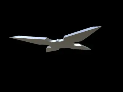 Shuriken x-shape Free 3D print model