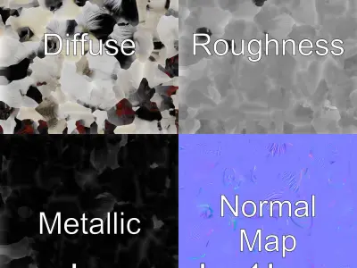 Colobus Monkey 3D Model with Flowing Fur Details Low-poly 3D model