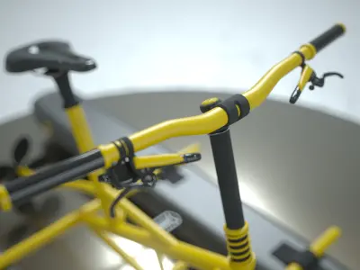 Water bike Low-poly 3D model