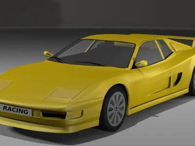 Classic Sports Car 3D model