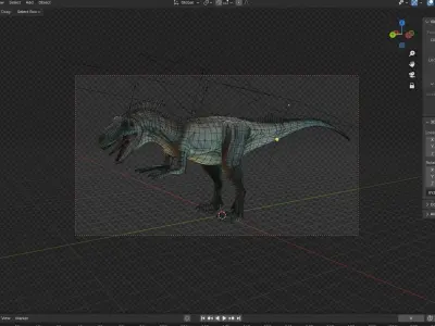 Allosaurus dinosaur -  Animal realistic 3D model