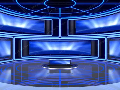 Virtual studio 3D model