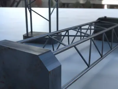 support steel 3Dmodel 3D model