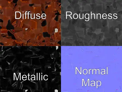 Luxury Leather Wallet Model Pack Low-poly 3D model