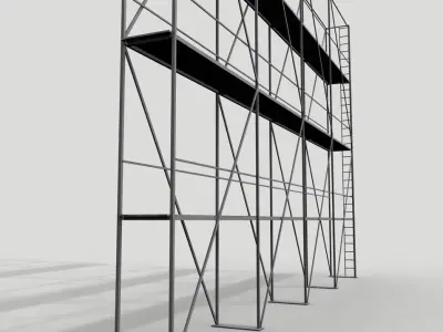 Scaffolding 02 Low-poly 3D model