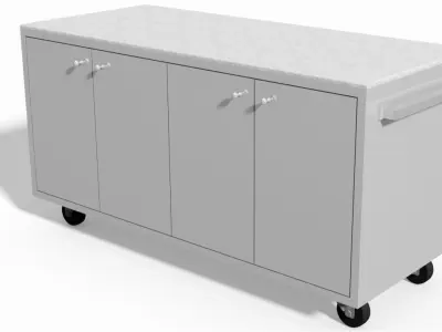 Trolley car bar 3D model