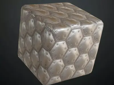 Clean White Sci-Fi Acoustic Wall PBR Seamless Texture