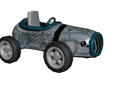 Low Poly Karts Pack Low-poly 3D model