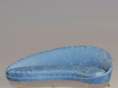 Curved sofa 3D model