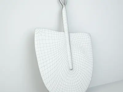 African Handwoven Fan 20 3D model