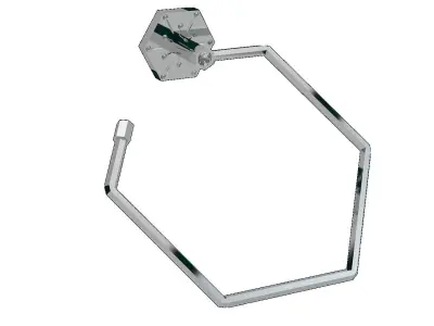 Orchid Diamond Towel Round 3D model