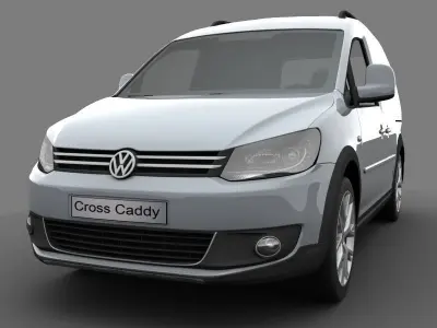 Volkswagen Cross Caddy Kasten 2013 3D model