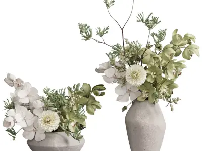 Flower In Vase 125 3D model