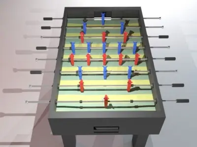 Table football Free 3D model