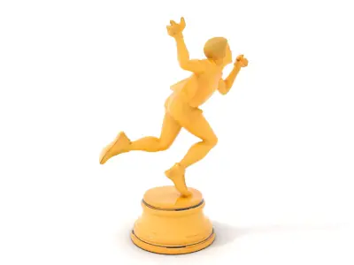 Golden Runner Trophy model pack Low-poly 3D model