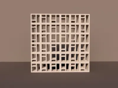 Concrete Lattice 07 3D model