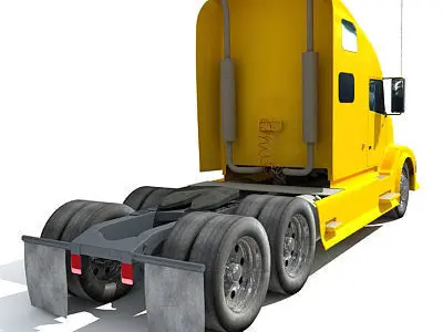 Yellow Truck 03 3D model