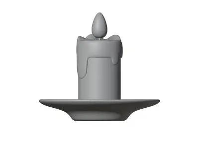 candle 3D model