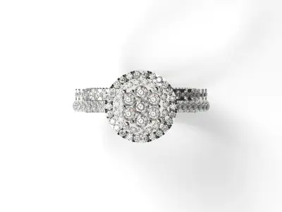 bride wedding ring jr0007 3D print model